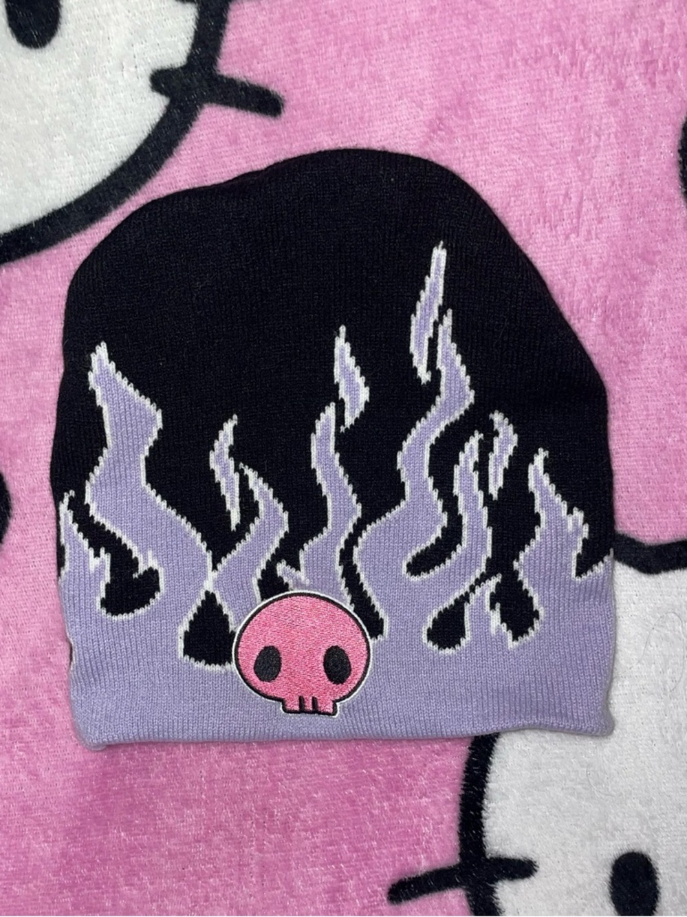 Kuromi flames beanie Hat